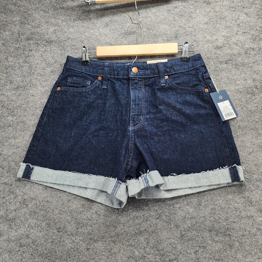 Universal Thread Shorts Womens 6 Vintage Midi Blue Denim